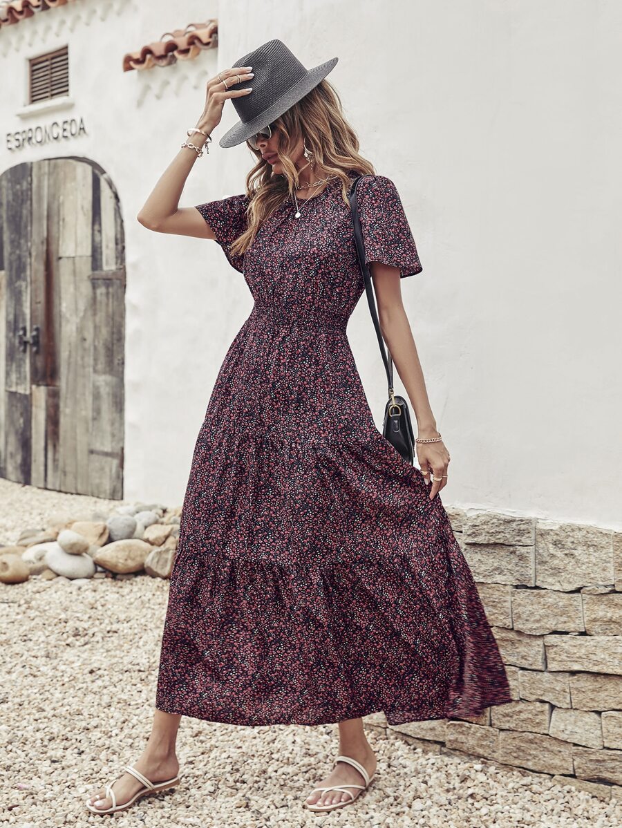 Vestido Luna Boho Longo Floral Ditsy