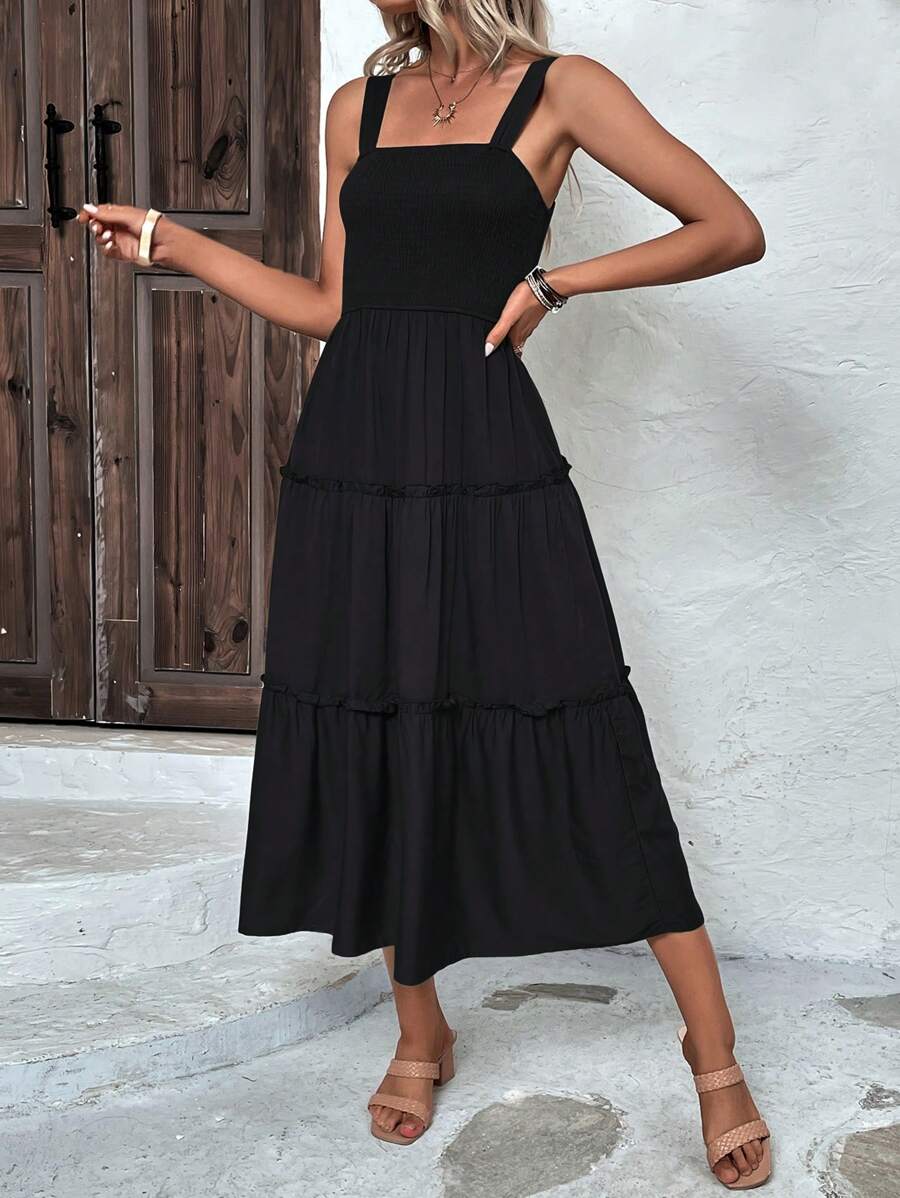 Vestido Luna Boho Longo Regata com Babados