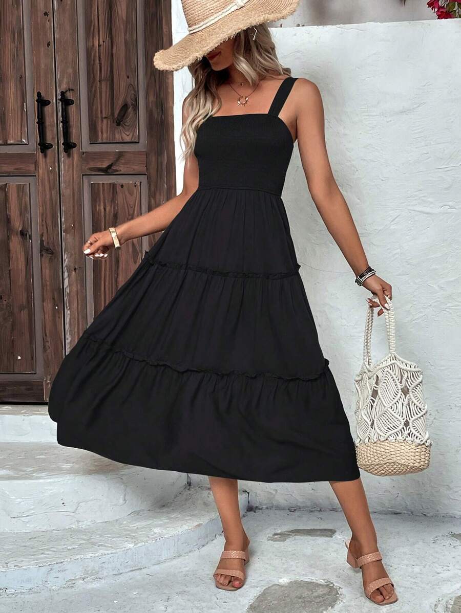 Vestido Luna Boho Longo Regata com Babados