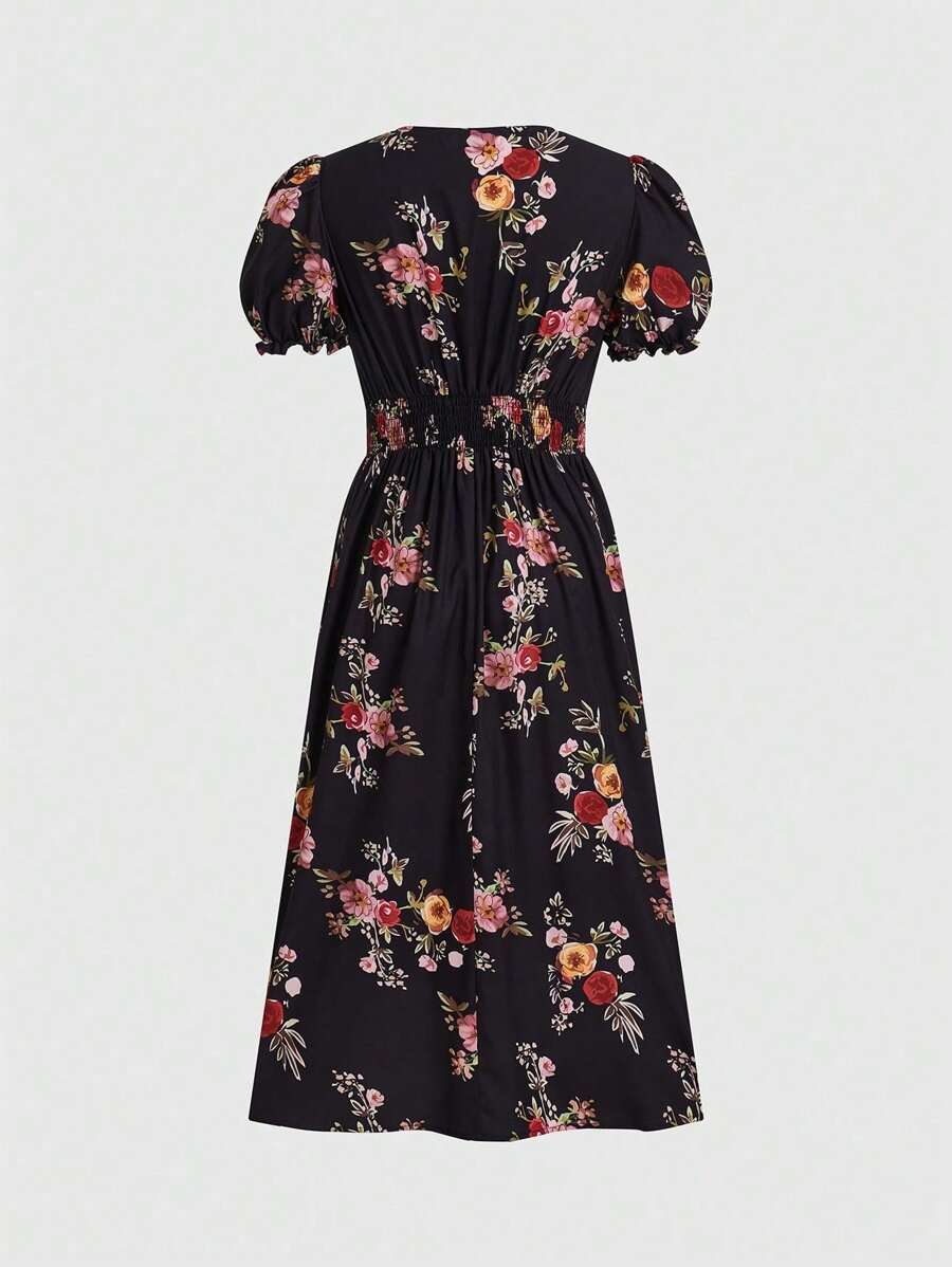 Vestido Aurora Boho Longo Floral Envolvente