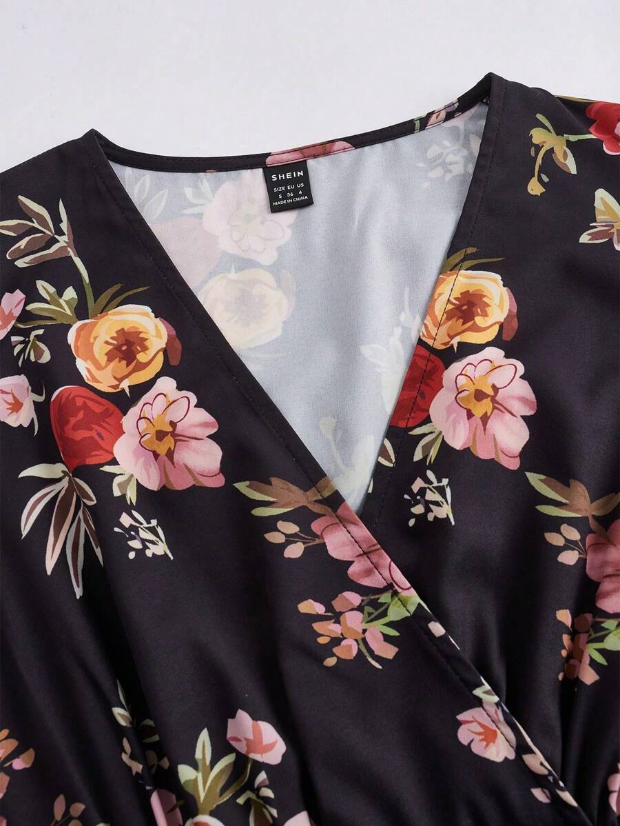 Vestido Aurora Boho Longo Floral Envolvente