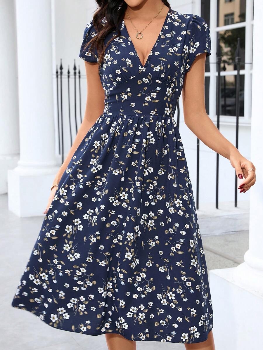 Vestido Elisa Casual Midi Assimétrico com Bolso