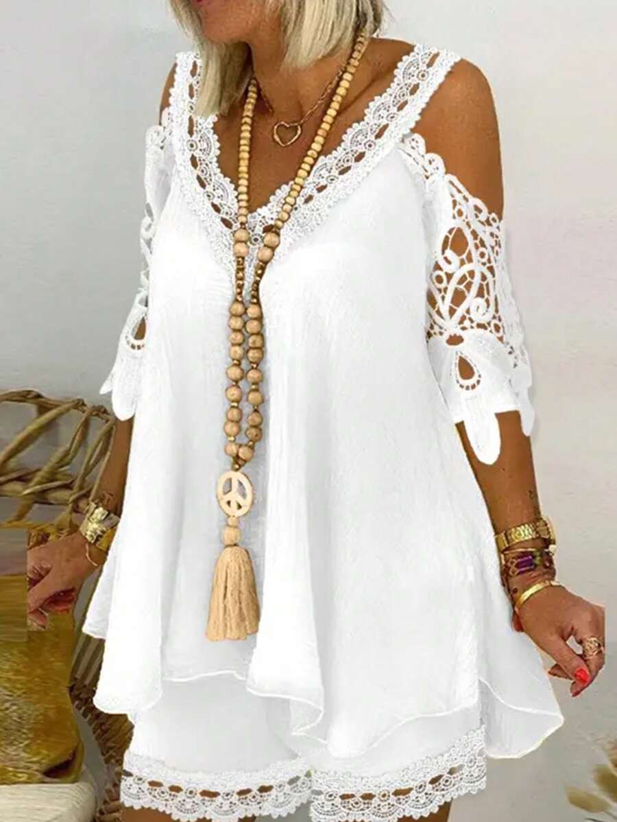 Conjunto Aurora Renda Verão Casual