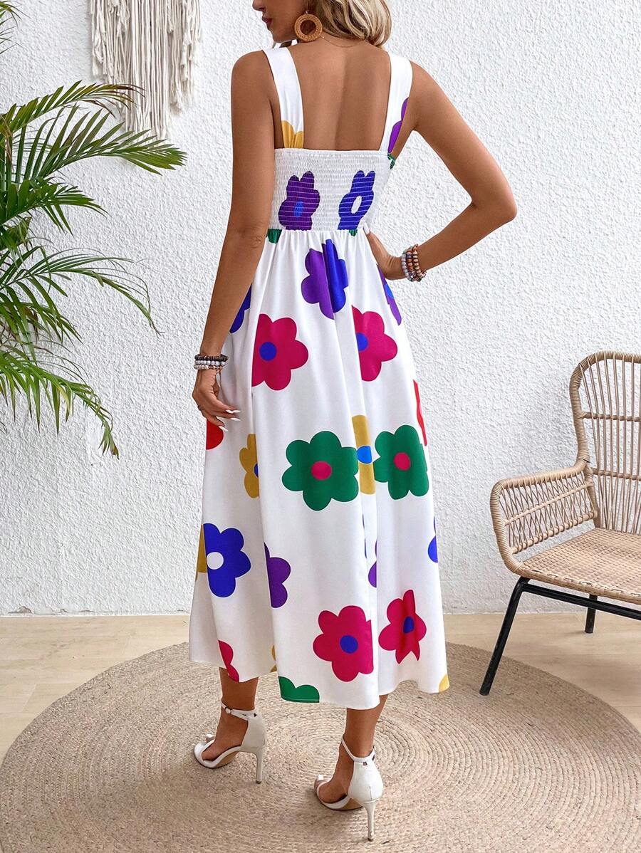 Vestido Olivia Boho Longo Floral de Alça