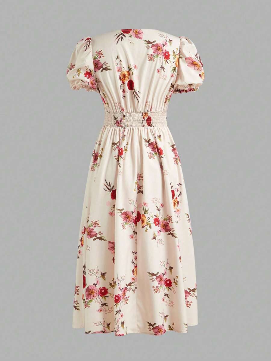 Vestido Aurora Boho Longo Floral Envolvente