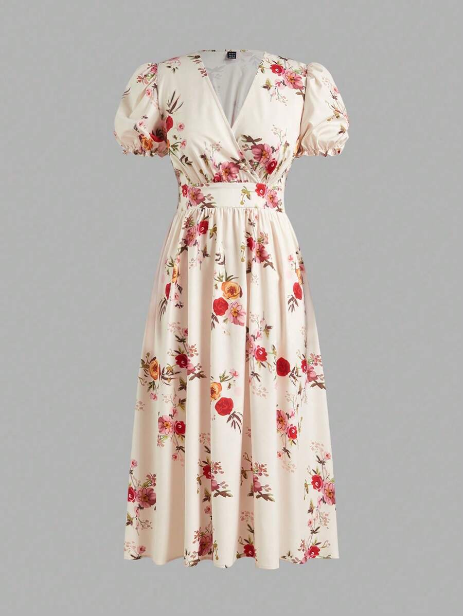 Vestido Aurora Boho Longo Floral Envolvente