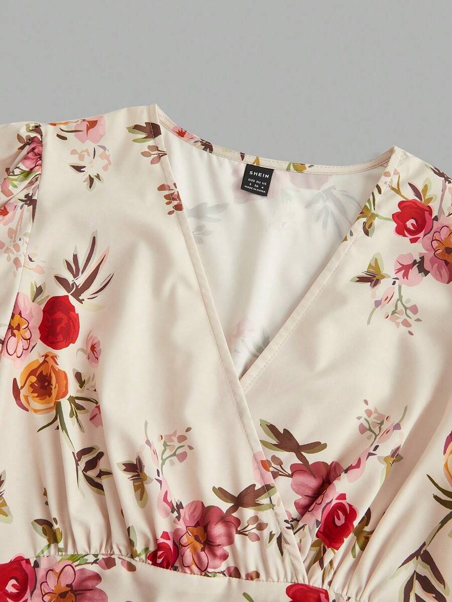 Vestido Aurora Boho Longo Floral Envolvente