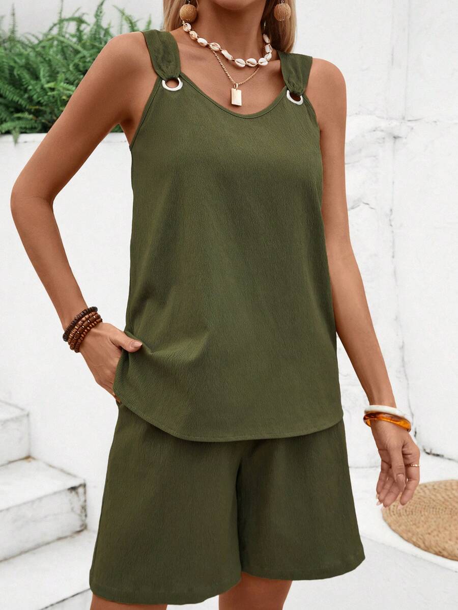 Conjunto Lara Top e Shorts com Anel