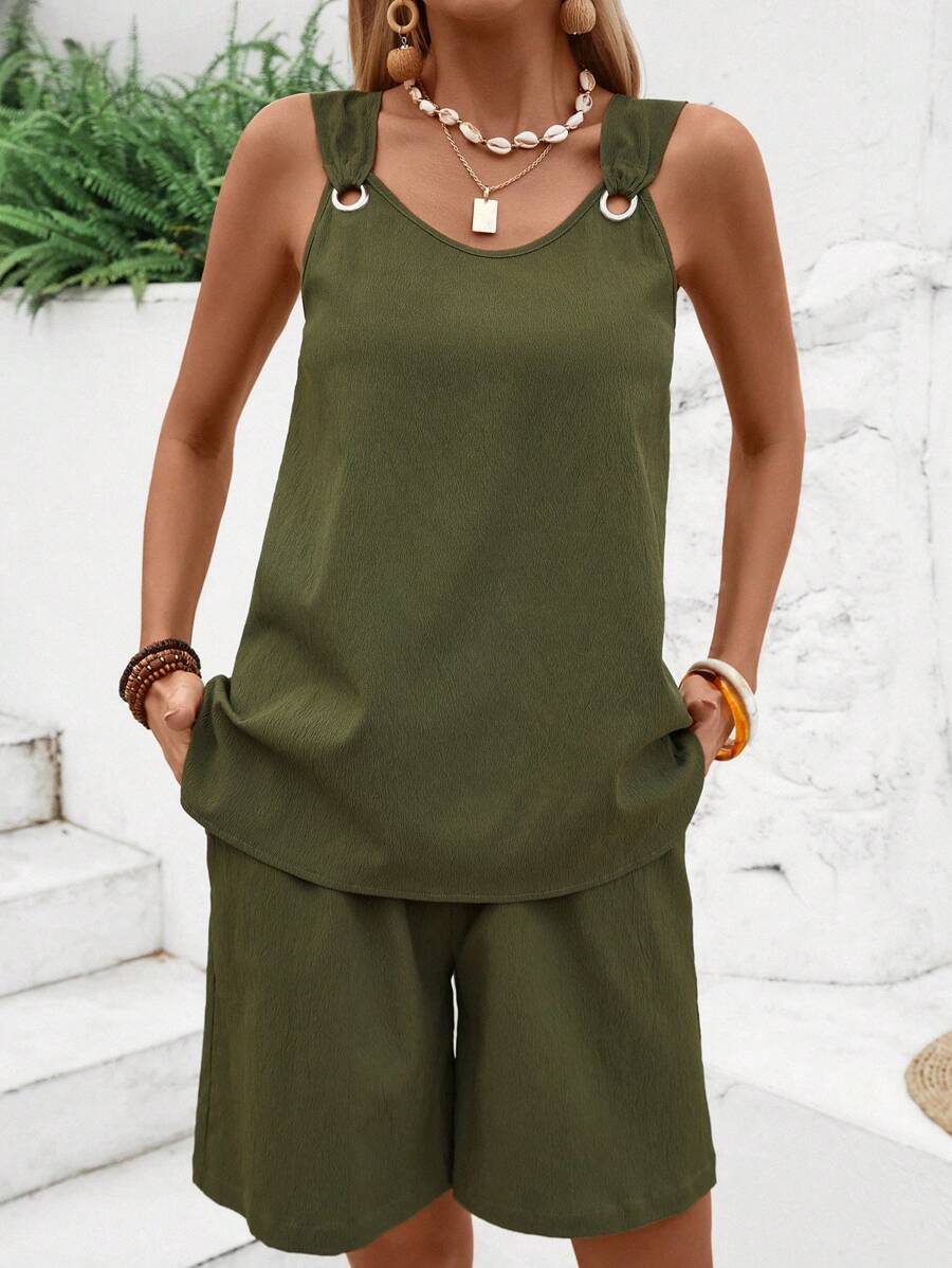 Conjunto Lara Top e Shorts com Anel