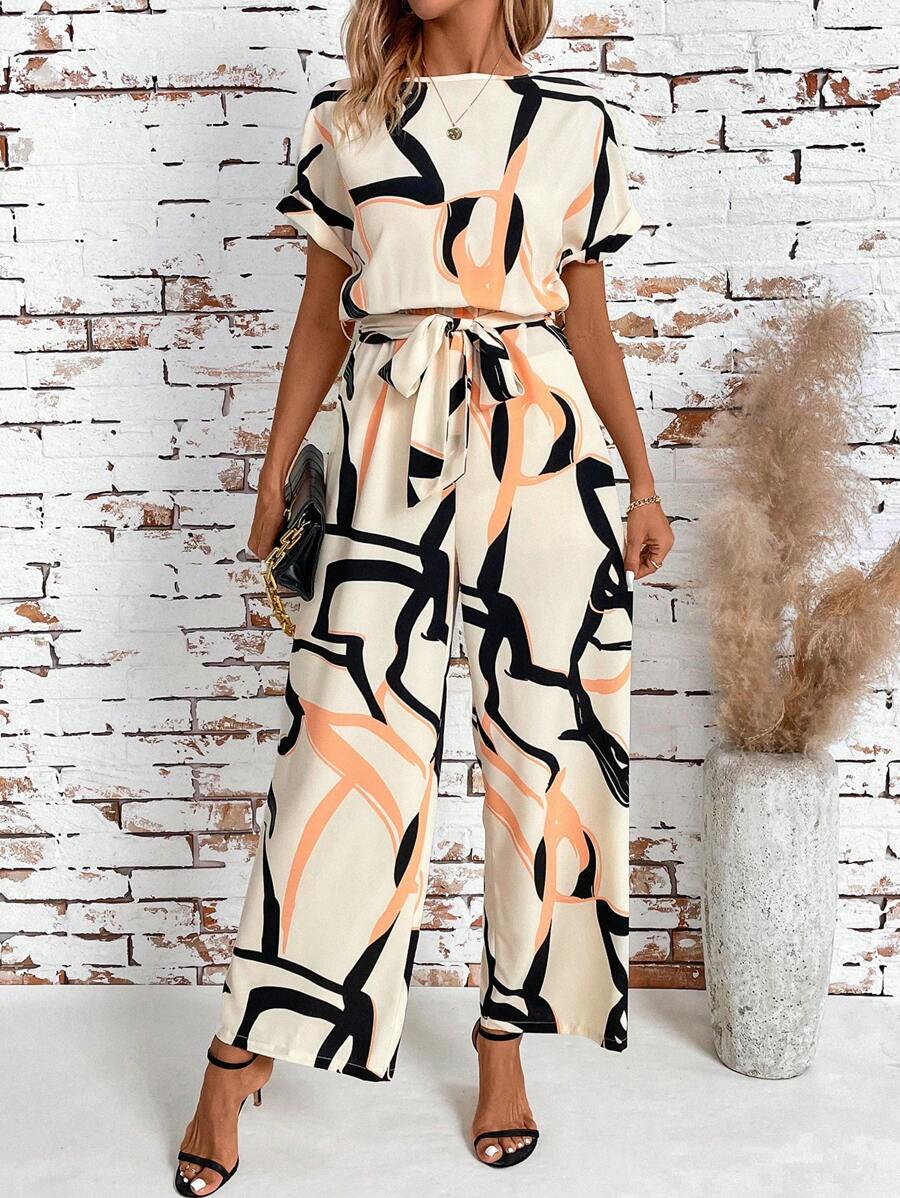 Macacão Sofia Verão Longo Casual com Cinto