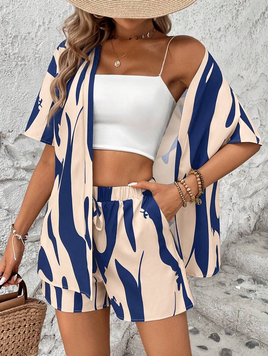 Conjunto Aurora Geométrico Verão Casual