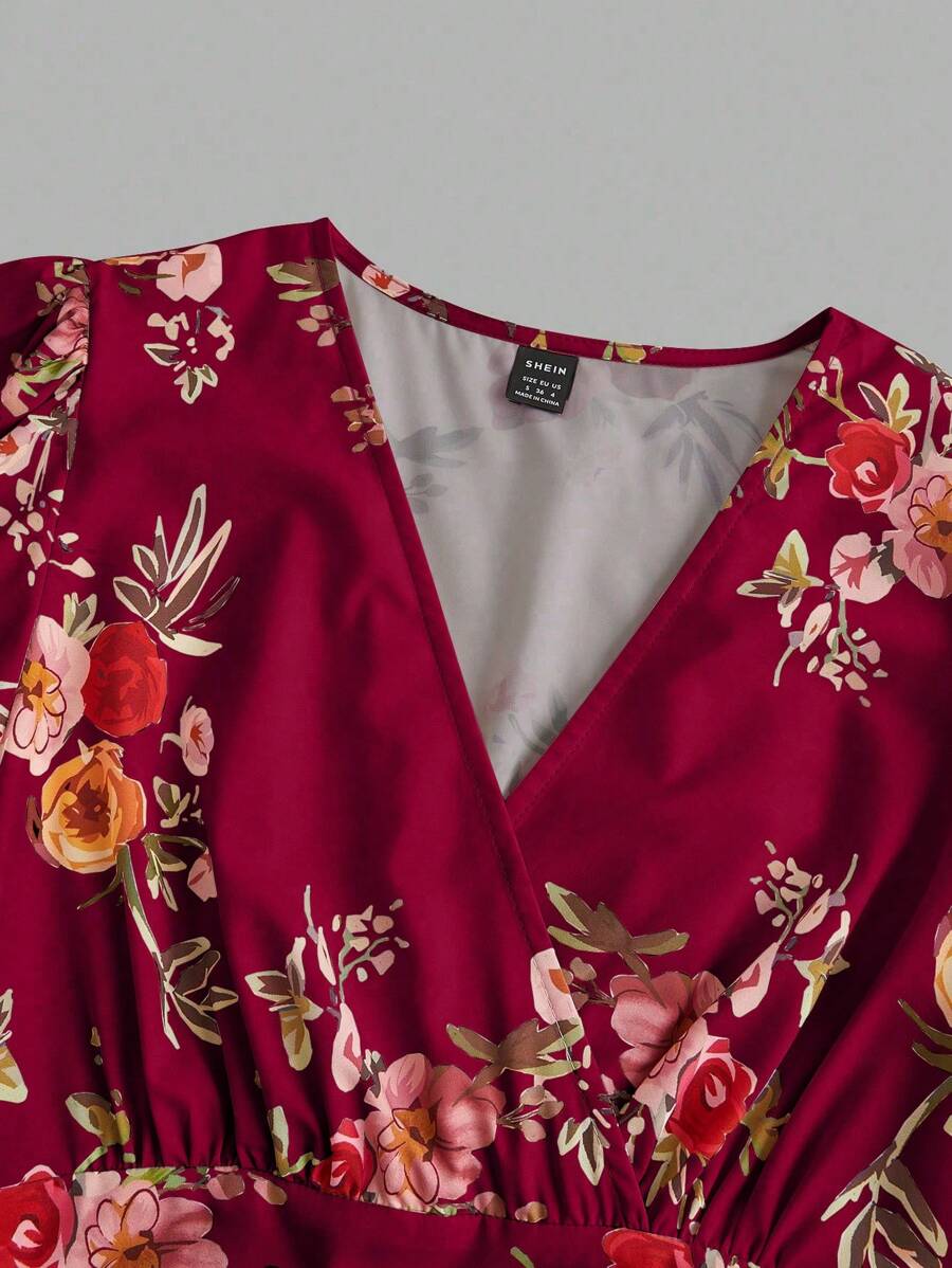 Vestido Aurora Boho Longo Floral Envolvente