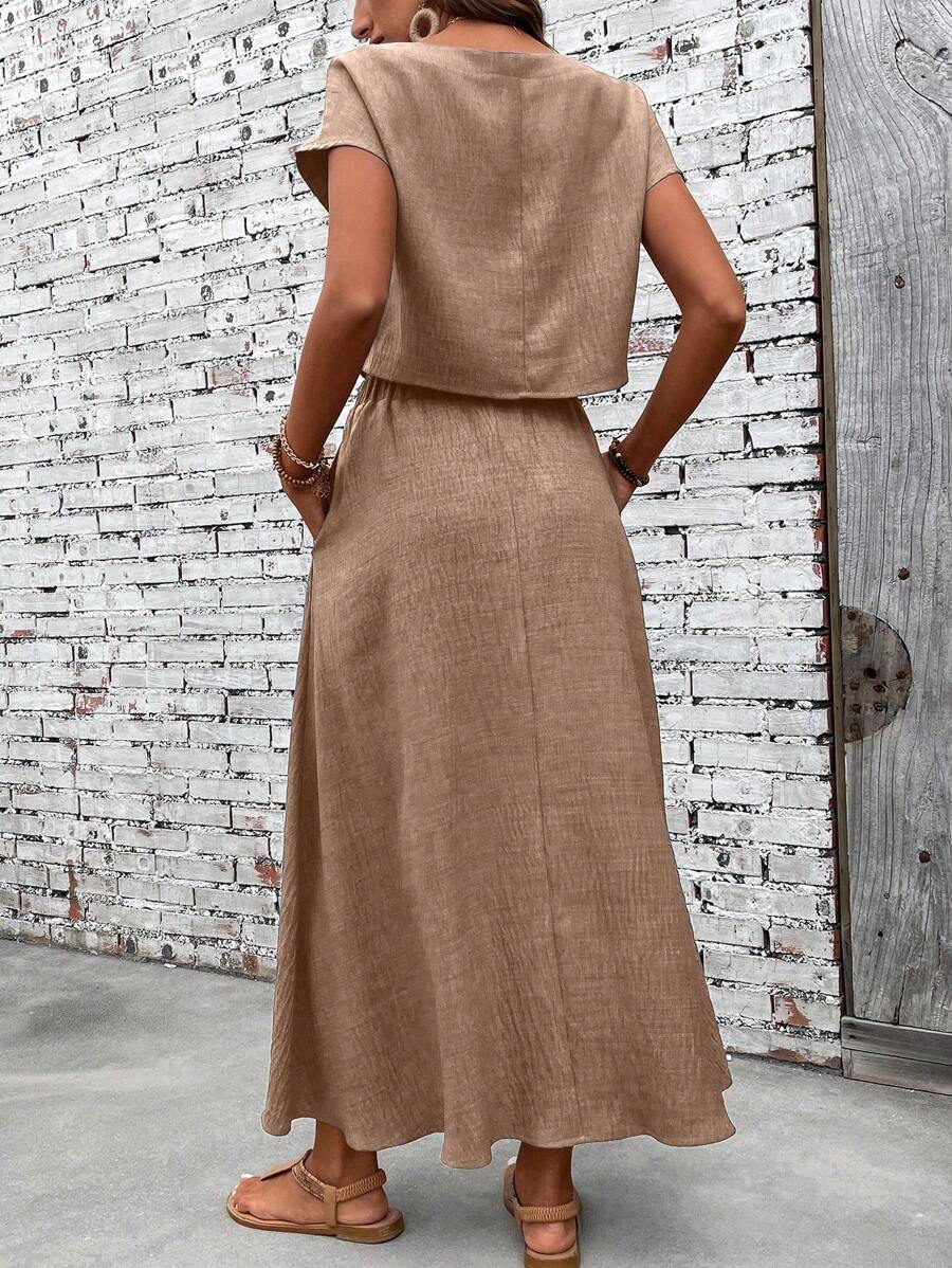 Conjunto Serena Top Curto e Saia Mini