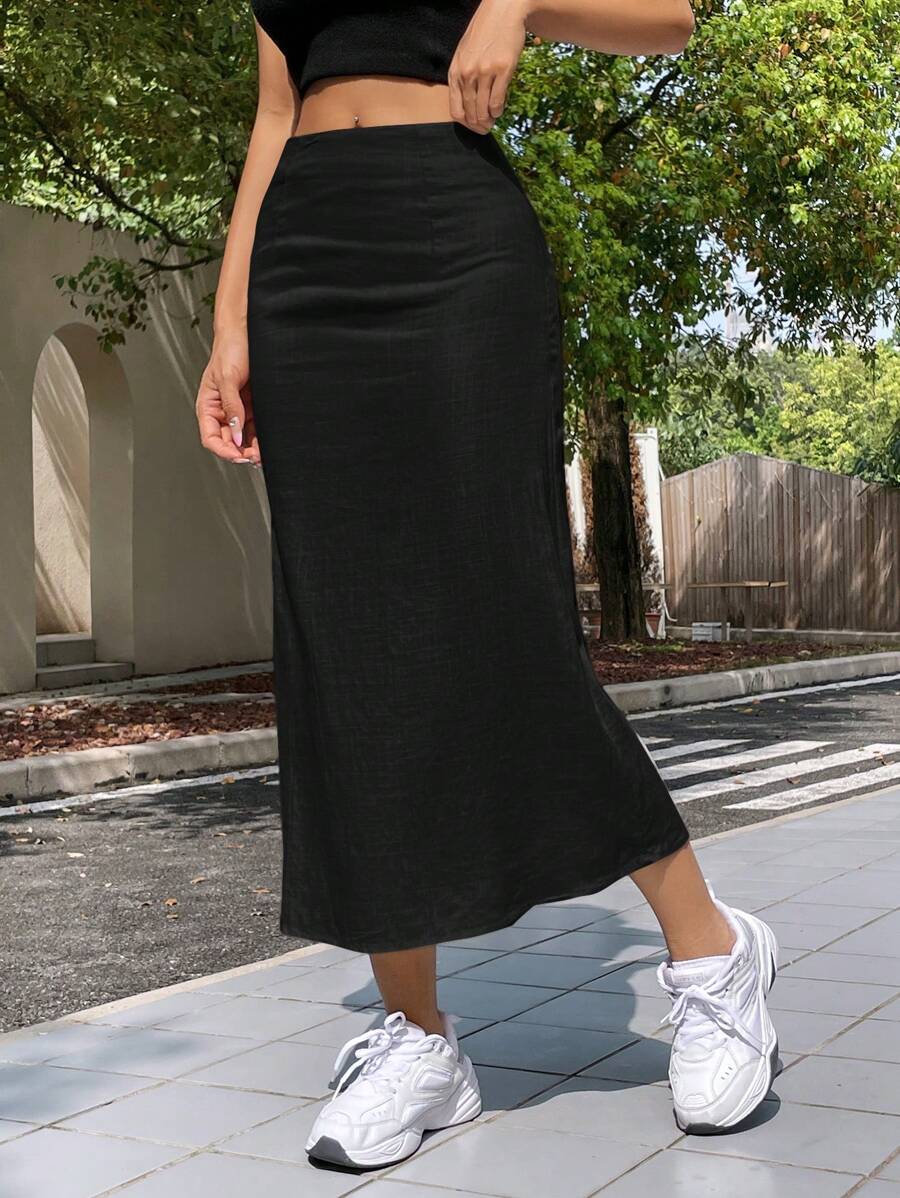 Saia Camila Linho Casual