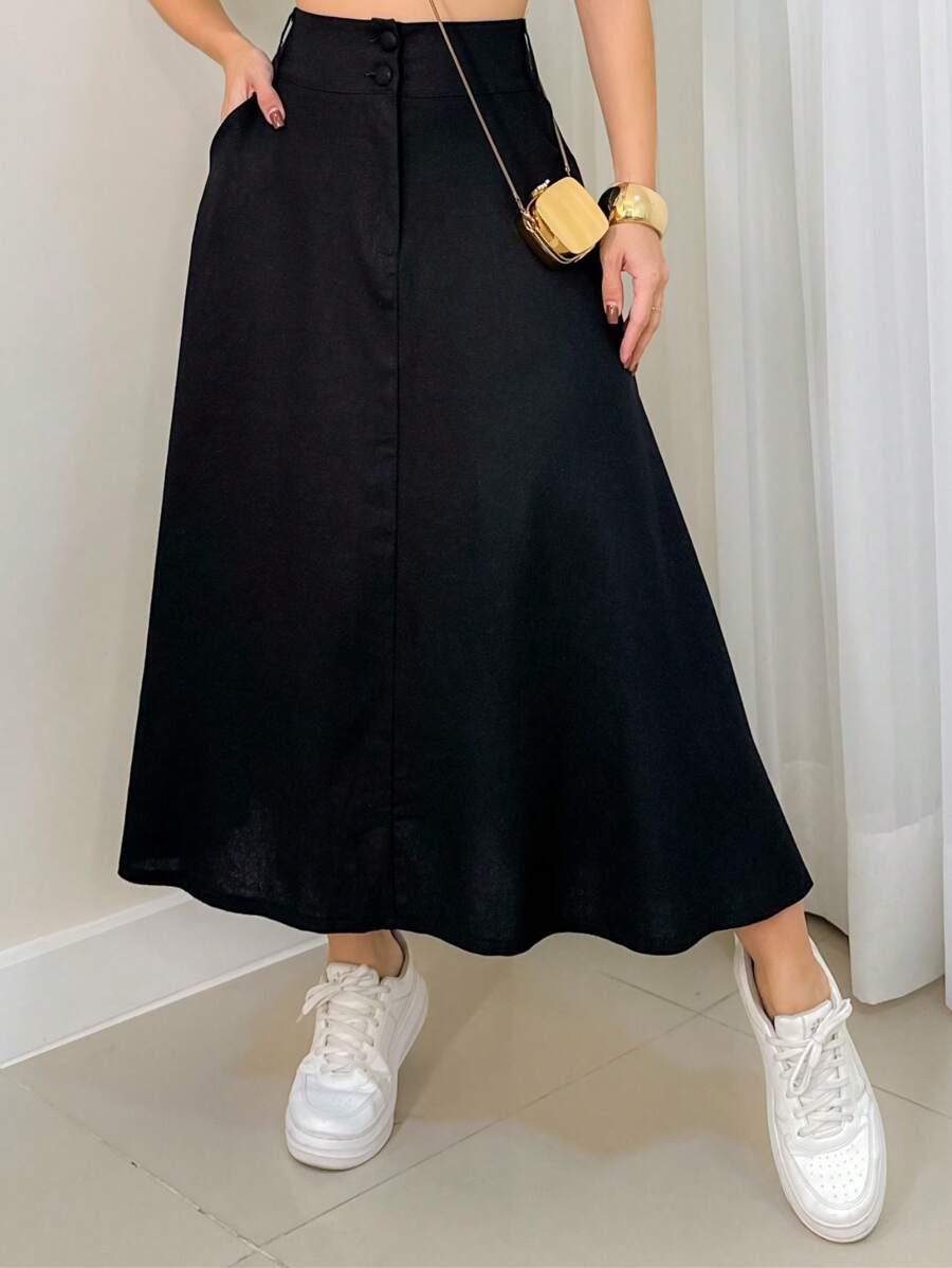 Saia Midi Emili Tricolino Elegante