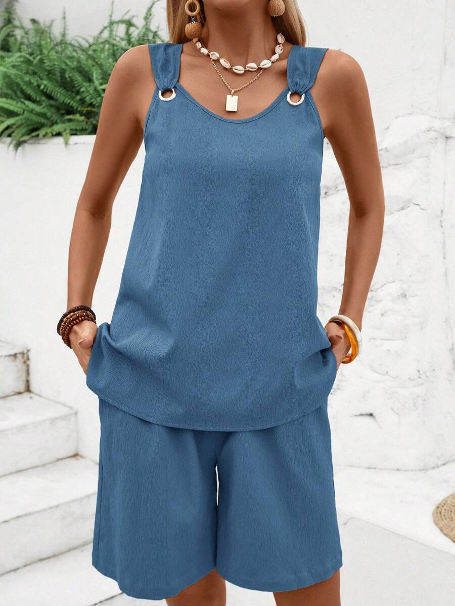 Conjunto Lara Top e Shorts com Anel