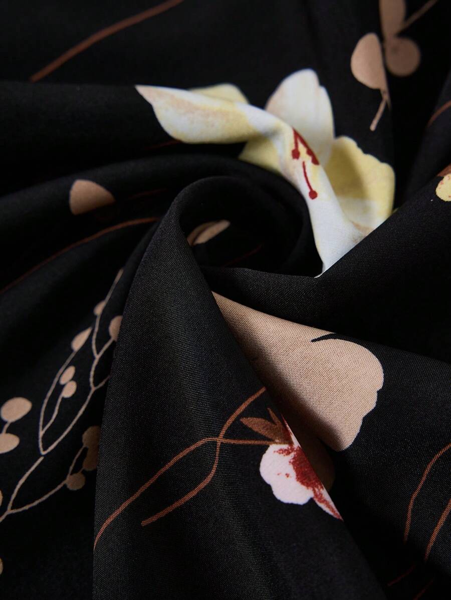 Vestido Aurora Boho Longo Floral Envolvente