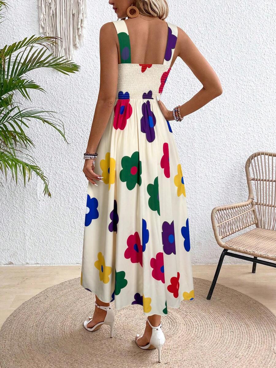Vestido Olivia Boho Longo Floral de Alça
