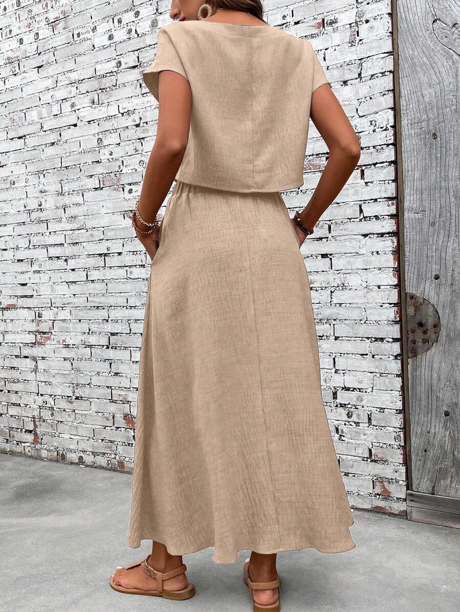 Conjunto Serena Top Curto e Saia Mini