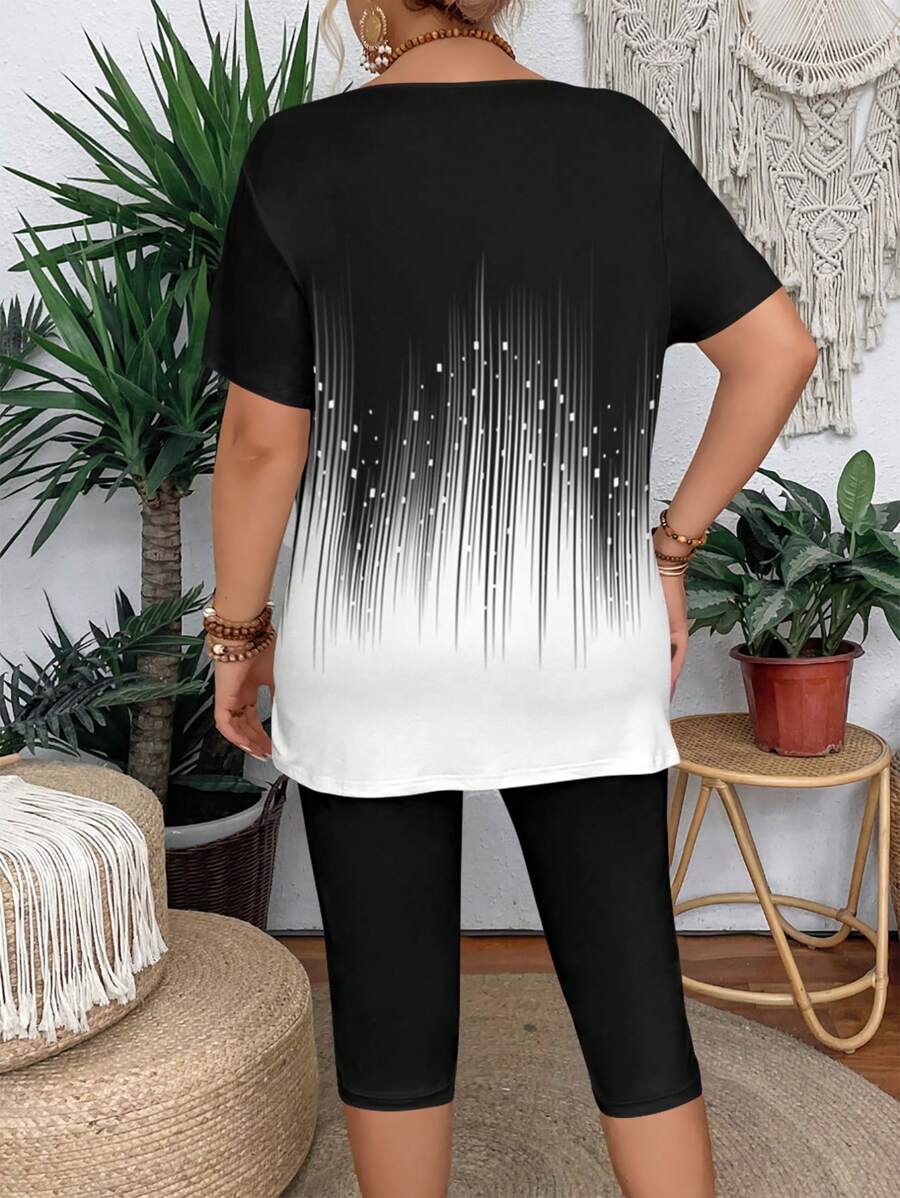 Conjunto Luna Casual Verão Camiseta e Legging