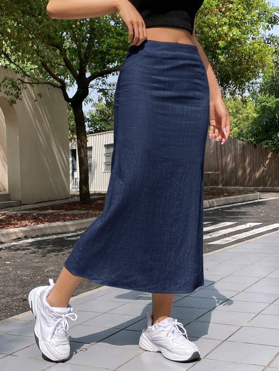 Saia Camila Linho Casual