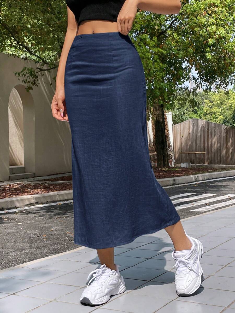 Saia Camila Linho Casual