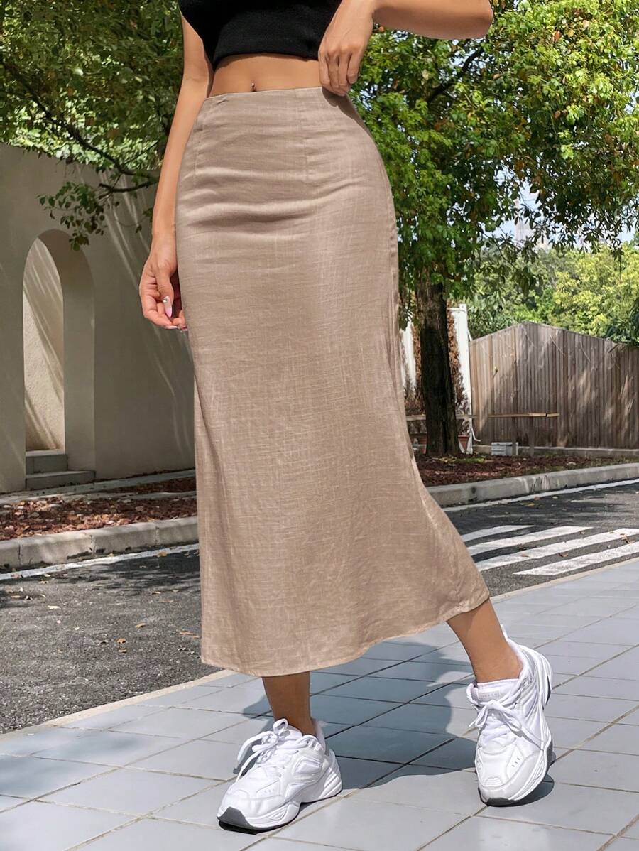 Saia Camila Linho Casual