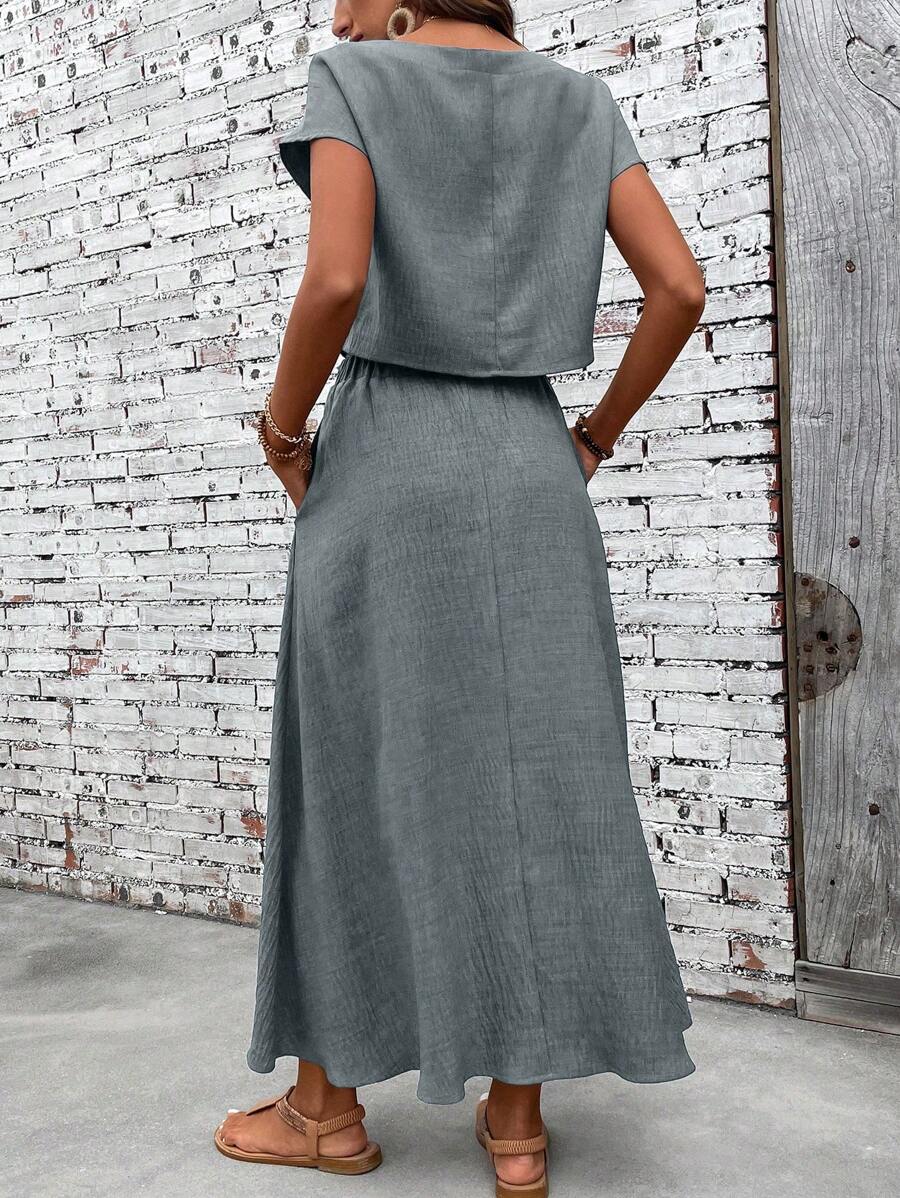 Conjunto Serena Top Curto e Saia Mini