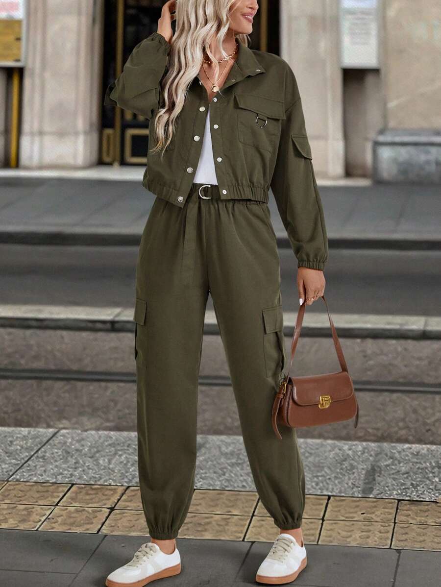 Conjunto Serena Manga Longa e Calça Solta