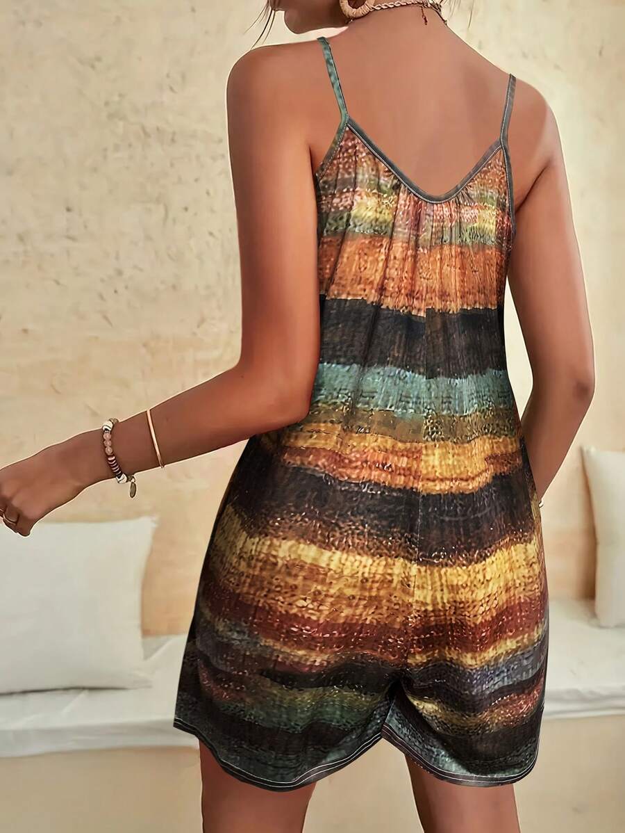 Macacão Luna Estampado Verão Casual