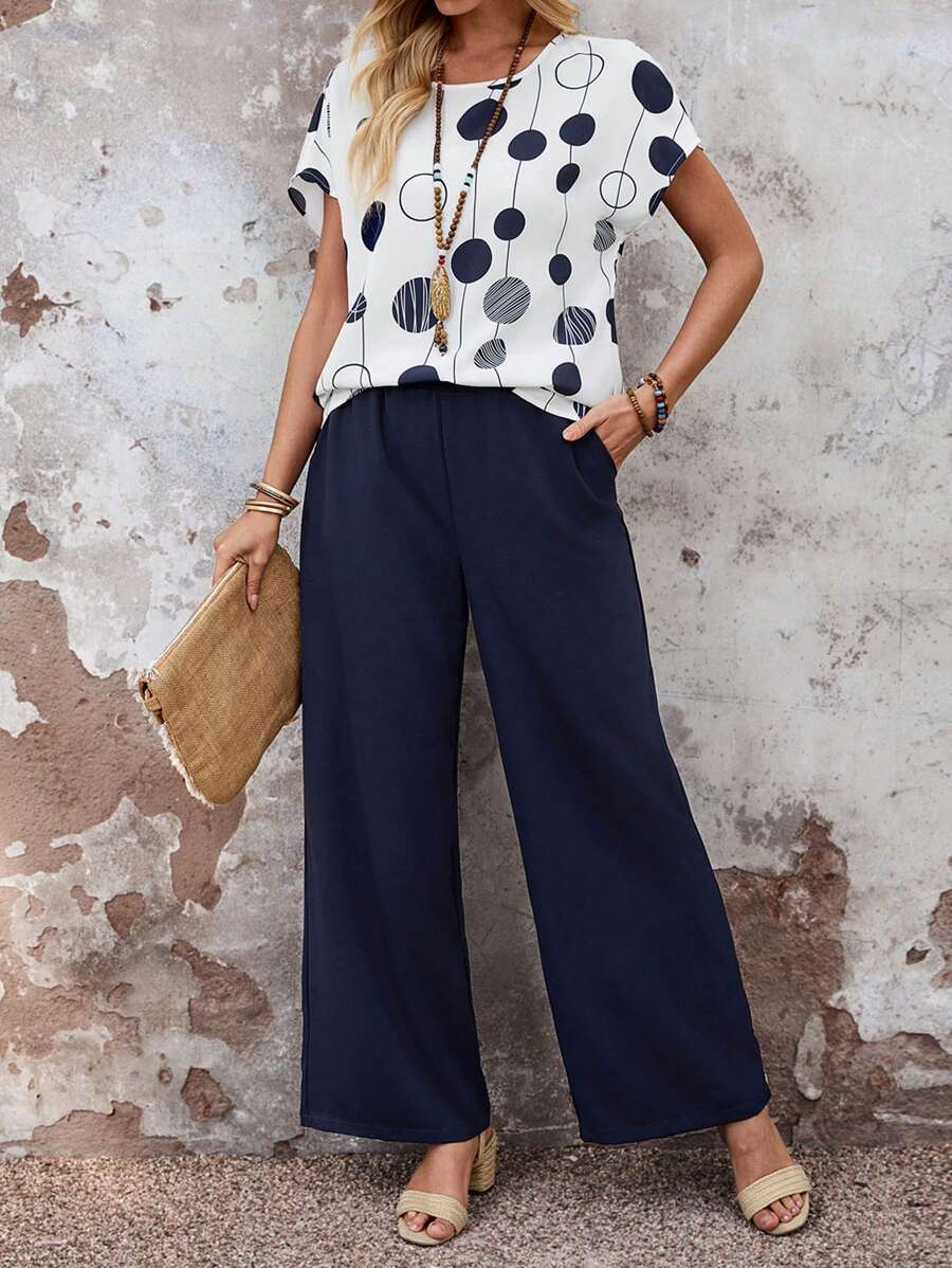 Conjunto Serena Casual Elegante Outono