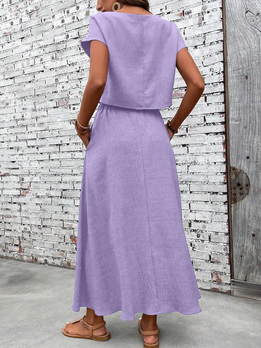 Conjunto Serena Top Curto e Saia Mini