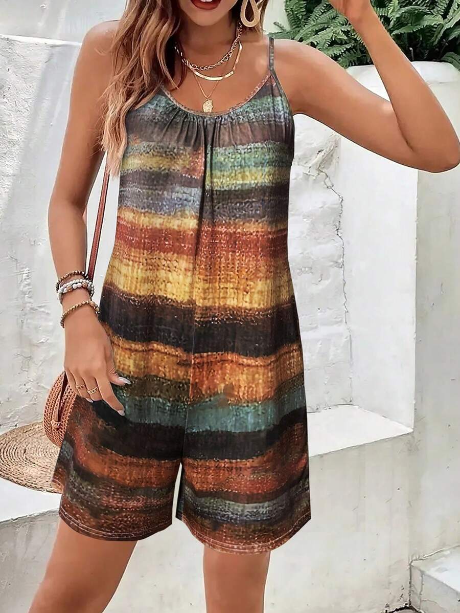 Macacão Luna Estampado Verão Casual