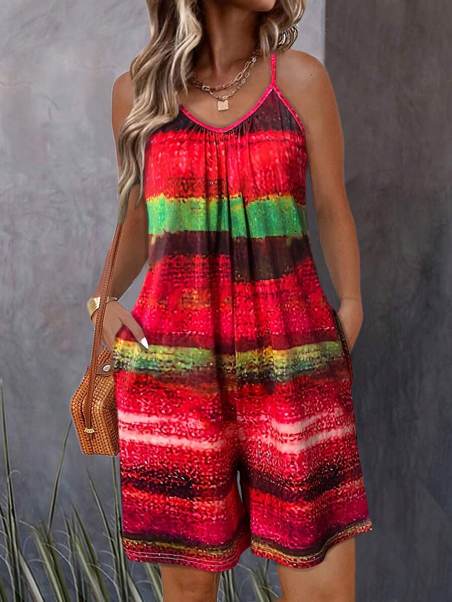 Macacão Luna Estampado Verão Casual