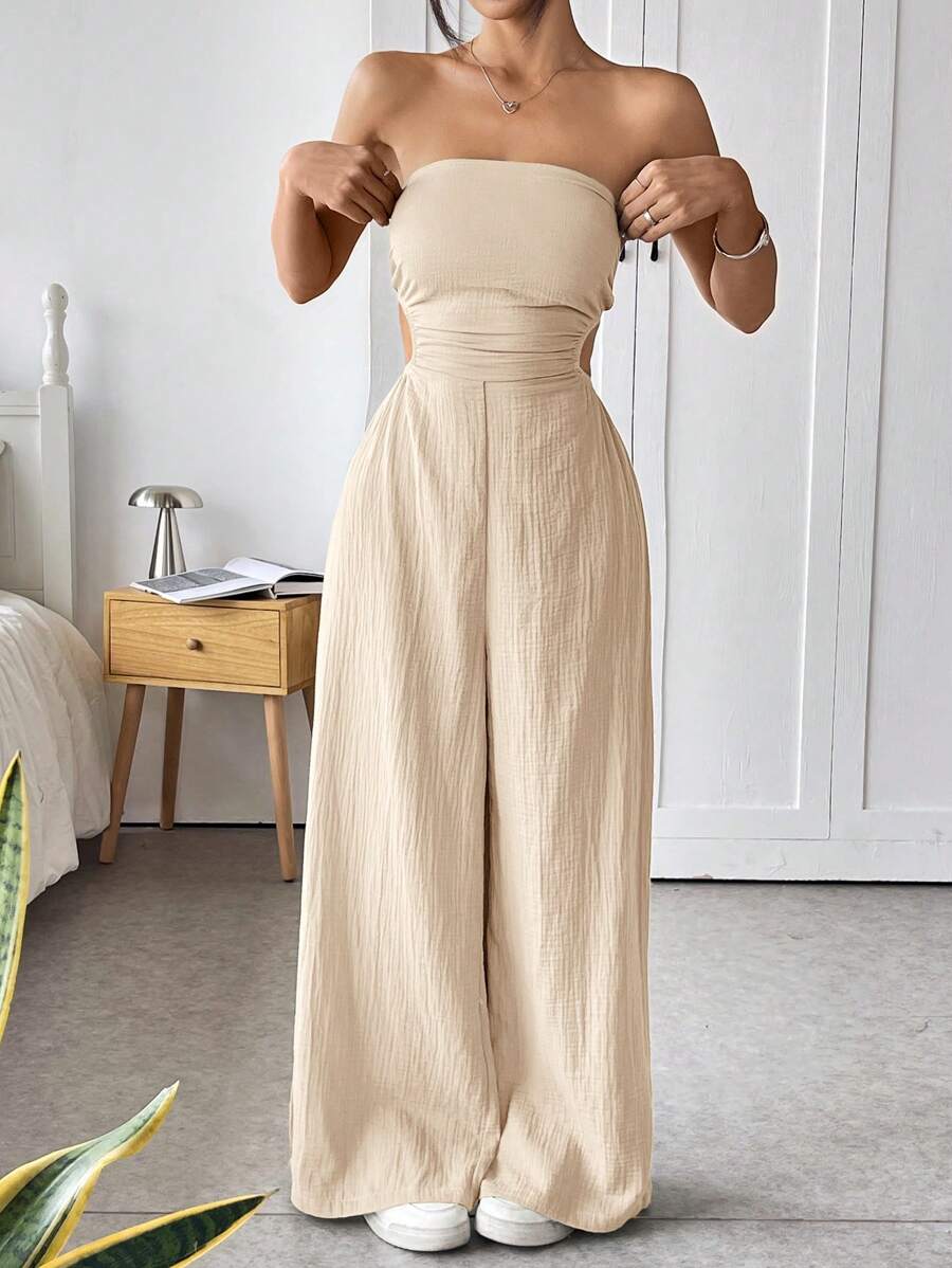 Macacão Ezoria Tubo Perna Larga Verão