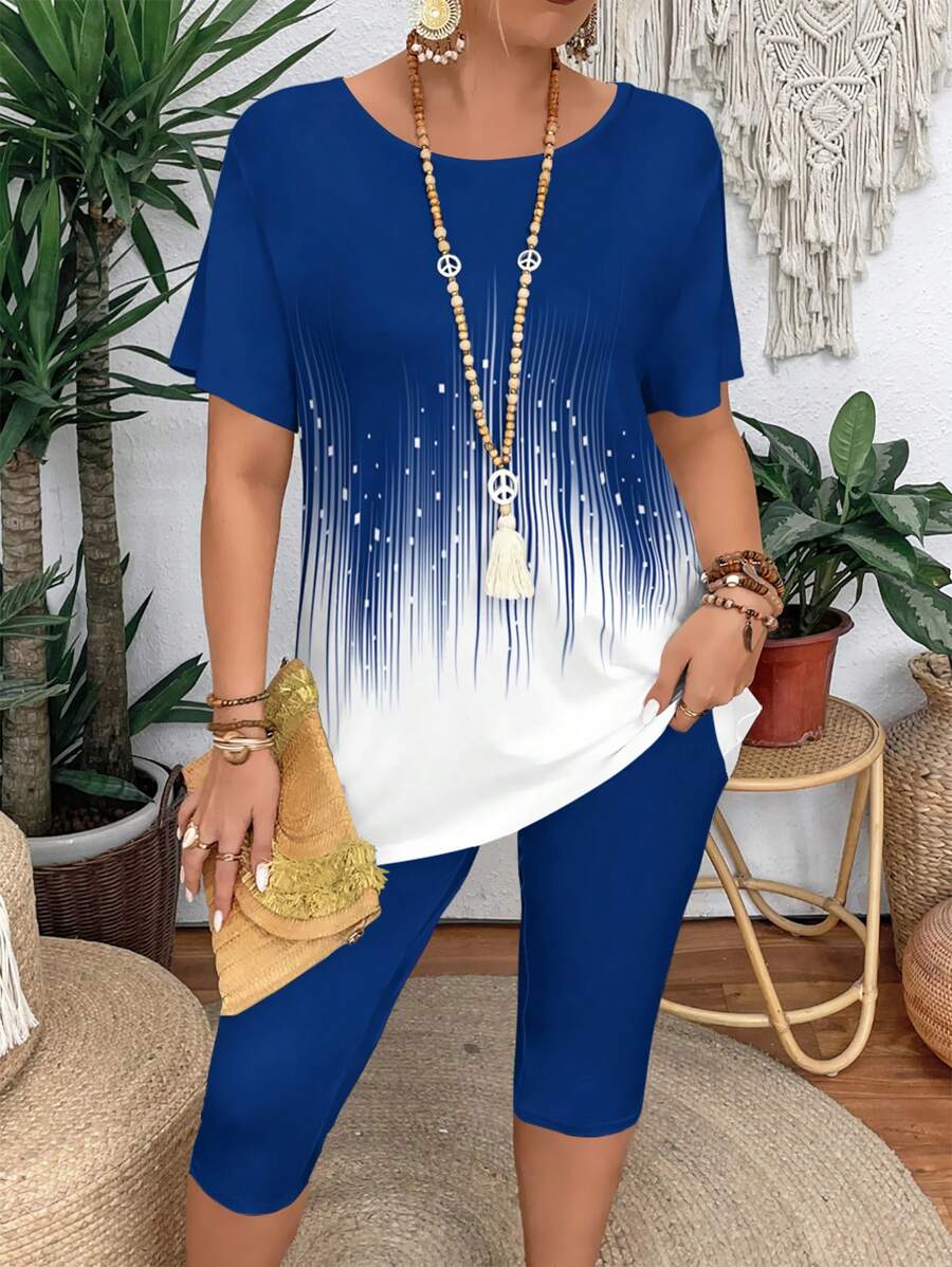 Conjunto Luna Casual Verão Camiseta e Legging