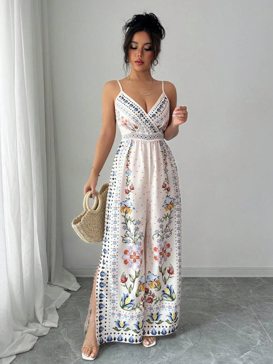 Macacão Breezaya Elegante Perna Larga Boho