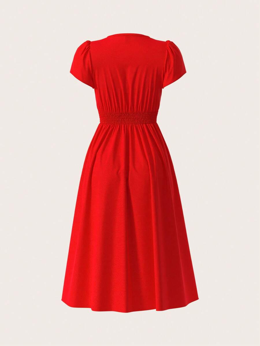 Vestido Elisa Casual Midi Assimétrico com Bolso