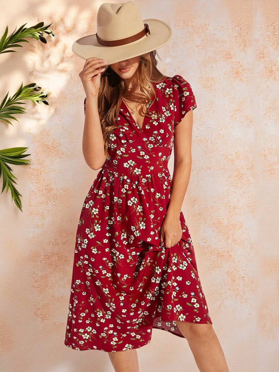 Vestido Elisa Casual Midi Assimétrico com Bolso