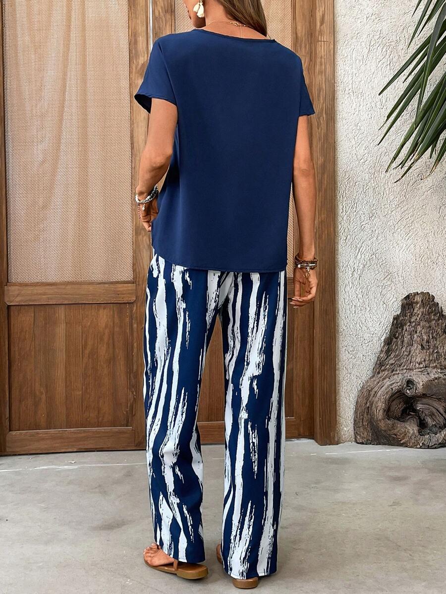 Conjunto Aurora Casual Verão Duas Peças