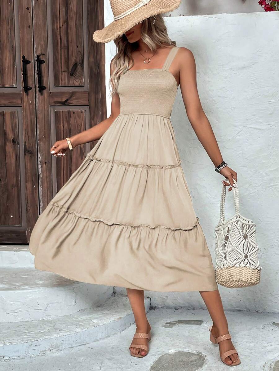 Vestido Luna Boho Longo Regata com Babados