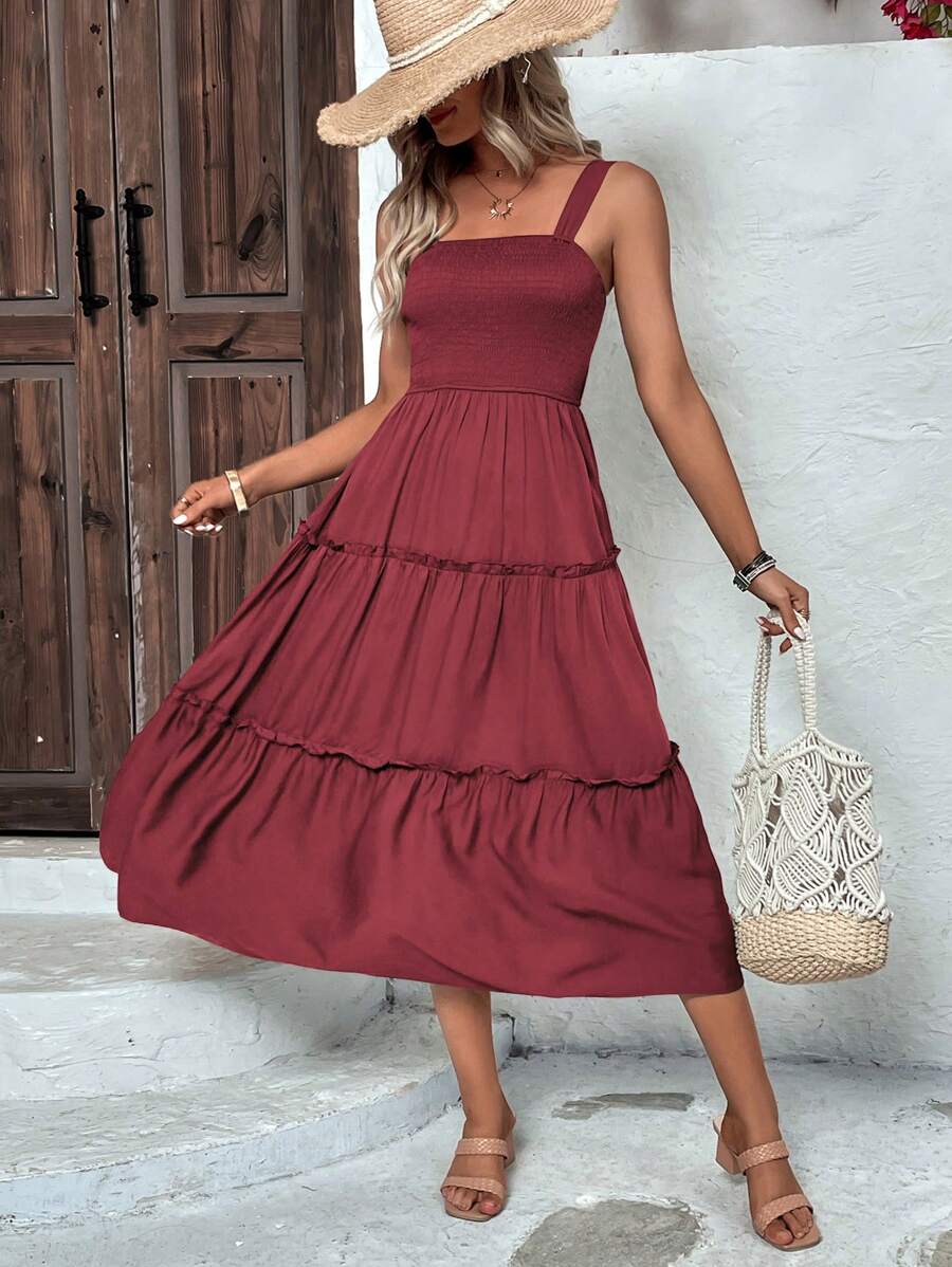 Vestido Luna Boho Longo Regata com Babados