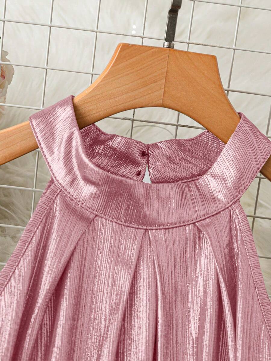 Vestido Aurora Elegante Curto Frente Única Dourado