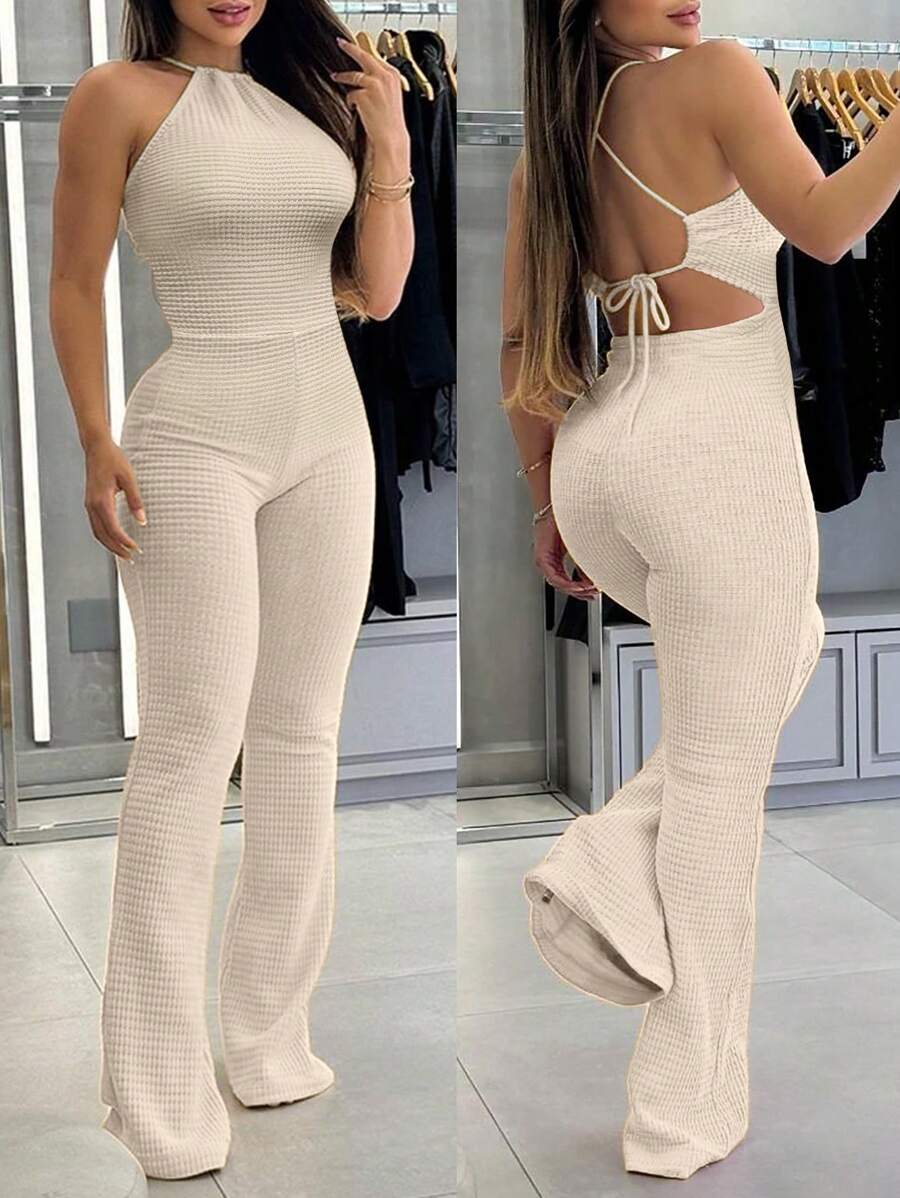 Macacão Inawly Halter Flare Sensual