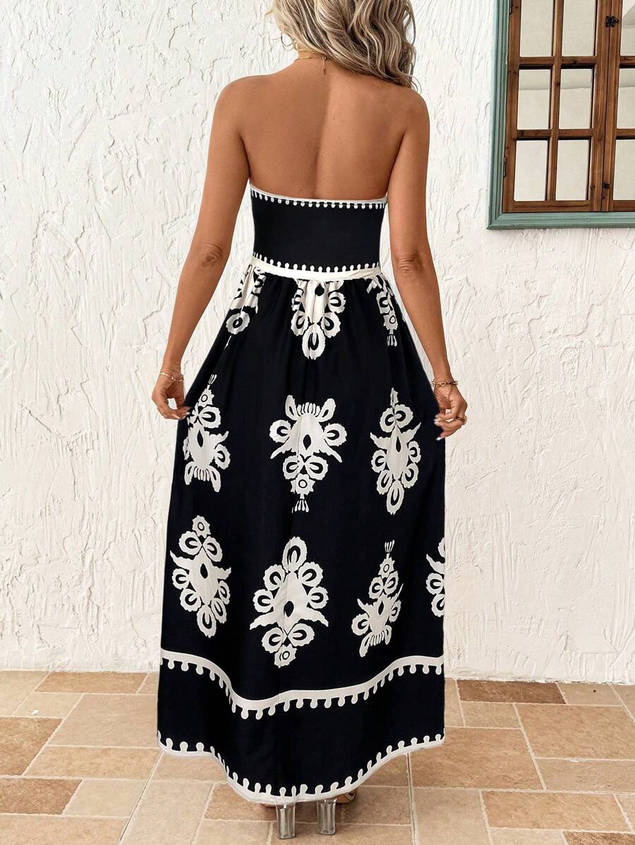 Vestido Maya Boho Longo Tomara Que Caia com Bolsos