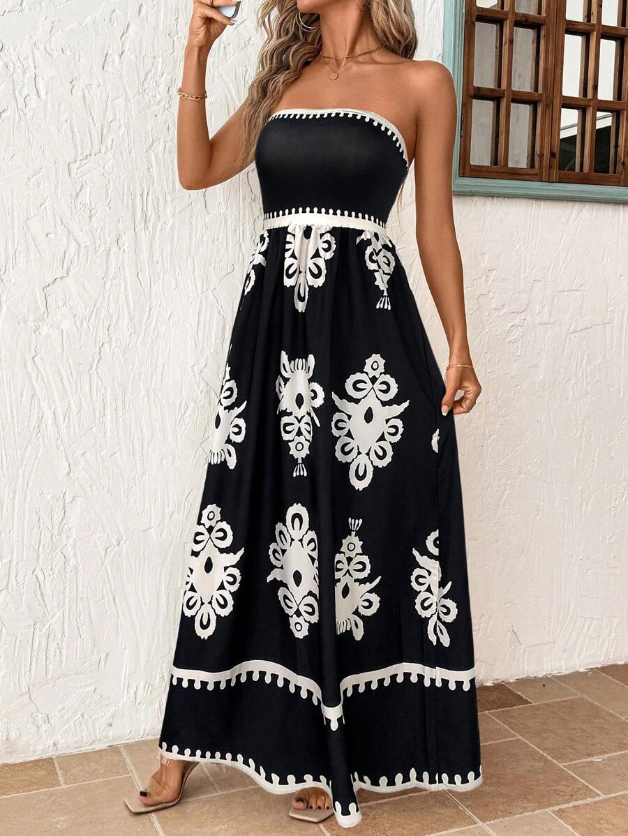 Vestido Maya Boho Longo Tomara Que Caia com Bolsos