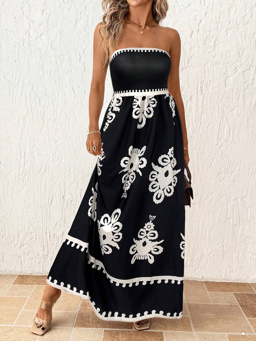 Vestido Maya Boho Longo Tomara Que Caia com Bolsos