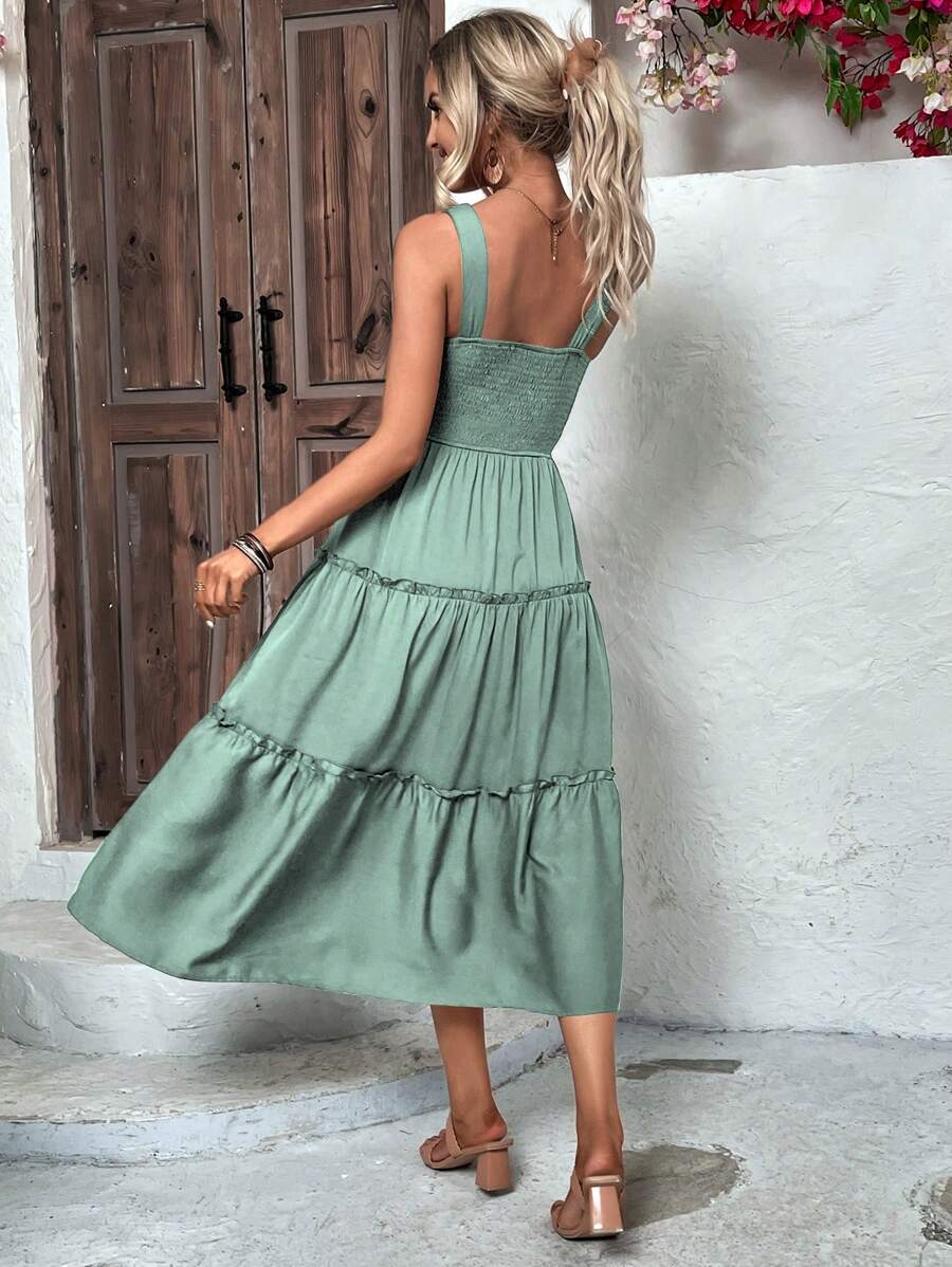 Vestido Luna Boho Longo Regata com Babados