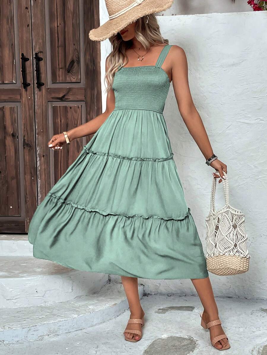 Vestido Luna Boho Longo Regata com Babados