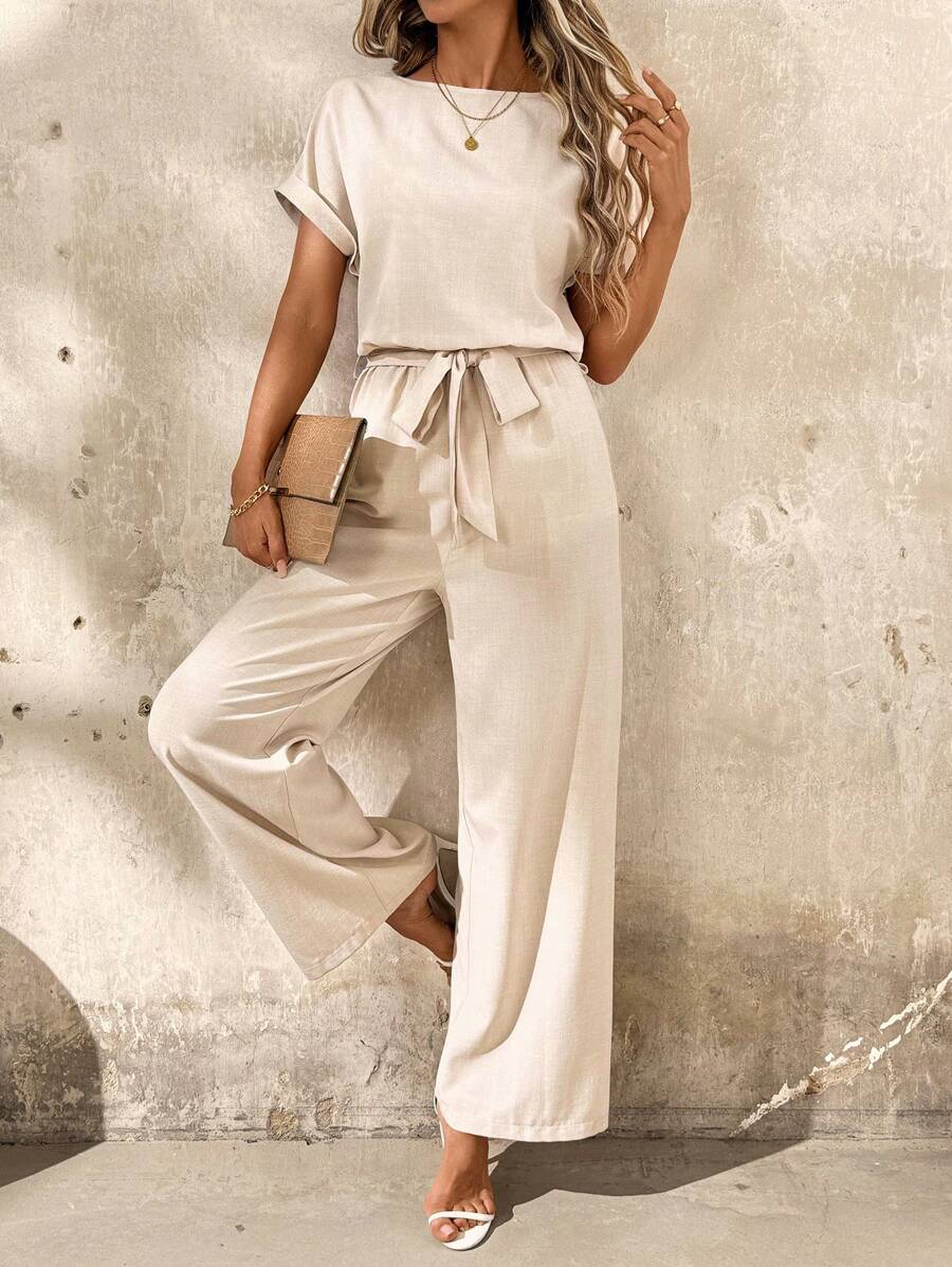 Macaquinho Elisa Férias Casual com Babados